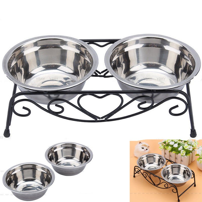 Classic Stainless Steel Pet Bowl - Durable Dog & Cat Food Bowl - Freddie & Wilson