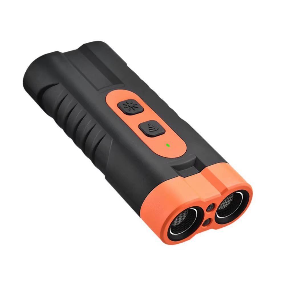 Rechargeable Ultrasonic Dog Repeller with Remote Control and LED Flashlight - Professional Anti - Barking Training Device - Freddie & Wilson