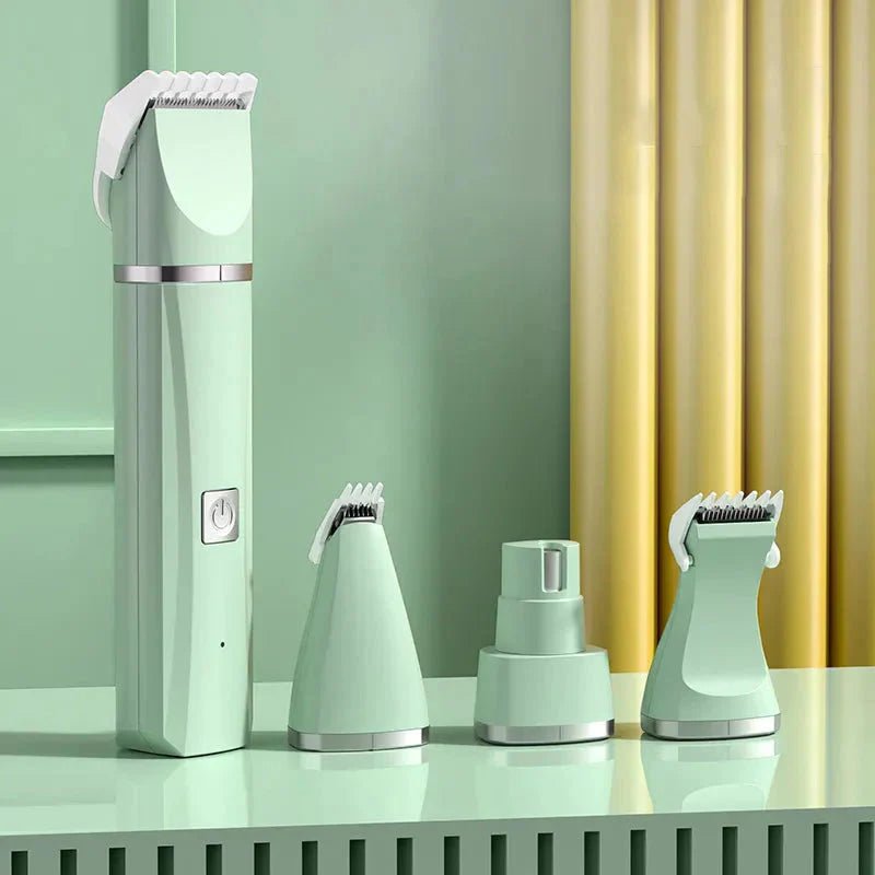 4 in 1 Electric Pet Grooming Kit - Hair Trimmer, Clippers, Nail Grinder for Cats & Dogs - Freddie & Wilson
