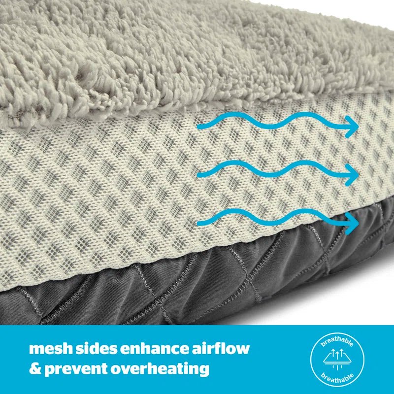 Airmax Breathable Pet Bed with Reversible Cushion - Freddie & Wilson