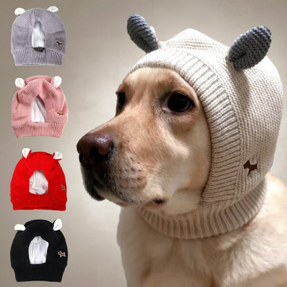 Premium Quiet Dog Ear Muffs for Noise Protection - Cozy Winter Earmuffs for Medium to Large Dogs - Freddie & Wilson