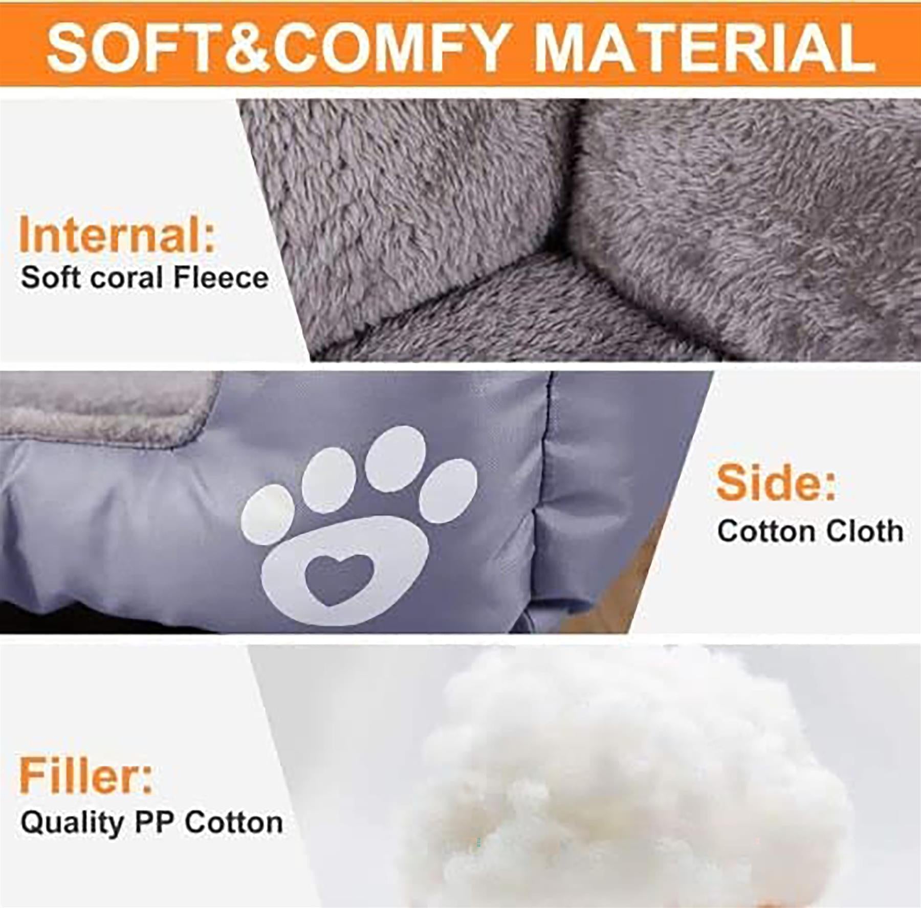Extra Large Dog Bed Cat Pet Washable Cushion Puppy Mattress Soft Warm Calming - Freddie & Wilson
