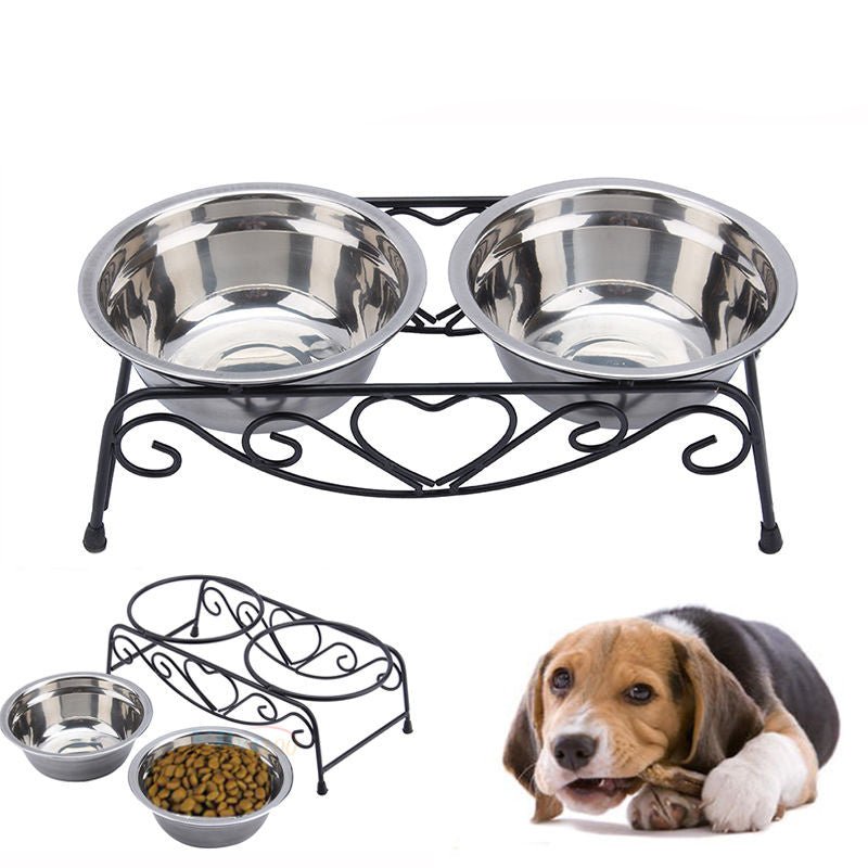 Classic Stainless Steel Pet Bowl - Durable Dog & Cat Food Bowl - Freddie & Wilson