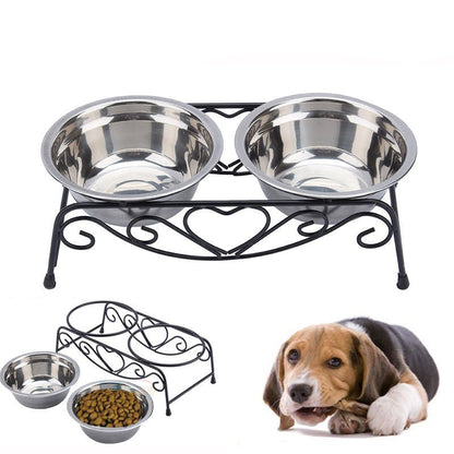 Classic Stainless Steel Pet Bowl - Durable Dog & Cat Food Bowl - Freddie & Wilson