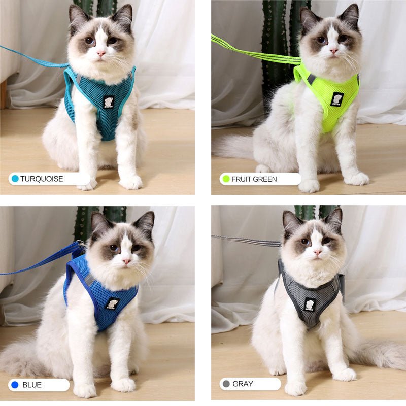Cat Harness - Escape - Proof Vest for Safe Outdoor Adventures - Freddie & Wilson