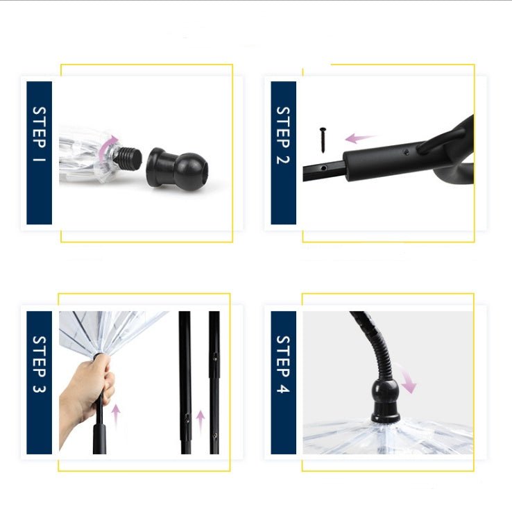 Transparent Pet Umbrella - Adjustable C - Type Rain Protection for Dogs & Cats - Freddie & Wilson