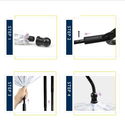 Transparent Pet Umbrella - Adjustable C - Type Rain Protection for Dogs & Cats - Freddie & Wilson