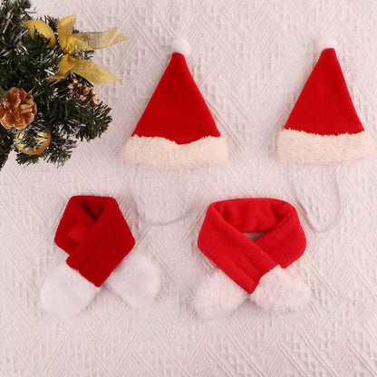 Winter Pet Christmas Cloak - Santa Hat & Scarf Set for Dogs & Cats - Freddie & Wilson