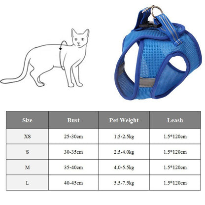 Cat Harness - Escape - Proof Vest for Safe Outdoor Adventures - Freddie & Wilson