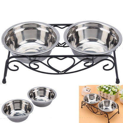 Classic Stainless Steel Pet Bowl - Durable Dog & Cat Food Bowl - Freddie & Wilson