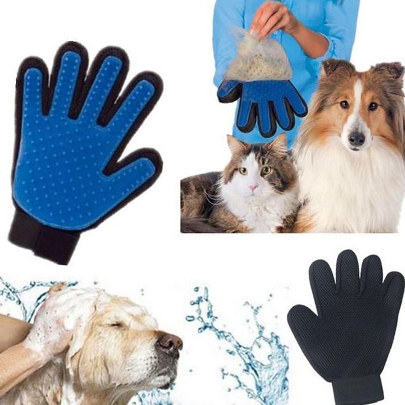 Pet Cat Dog Grooming Bath Magic Glove Hair Massage Mitt Fur Cleaning Comb Brush - Freddie & Wilson