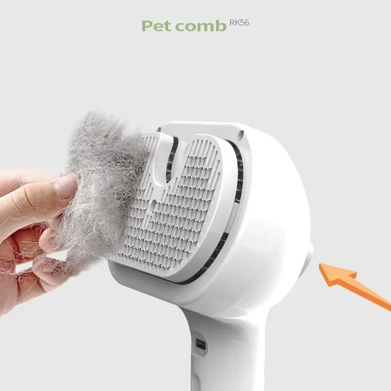 Pet Steam Grooming Comb - Hair Removal Brush for Dogs & Cats - Freddie & Wilson