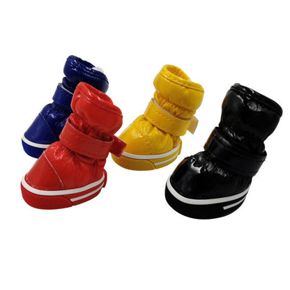 Dog Snow Boots - Warm Cotton Ski Boots for Winter Pet Protection - Freddie & Wilson