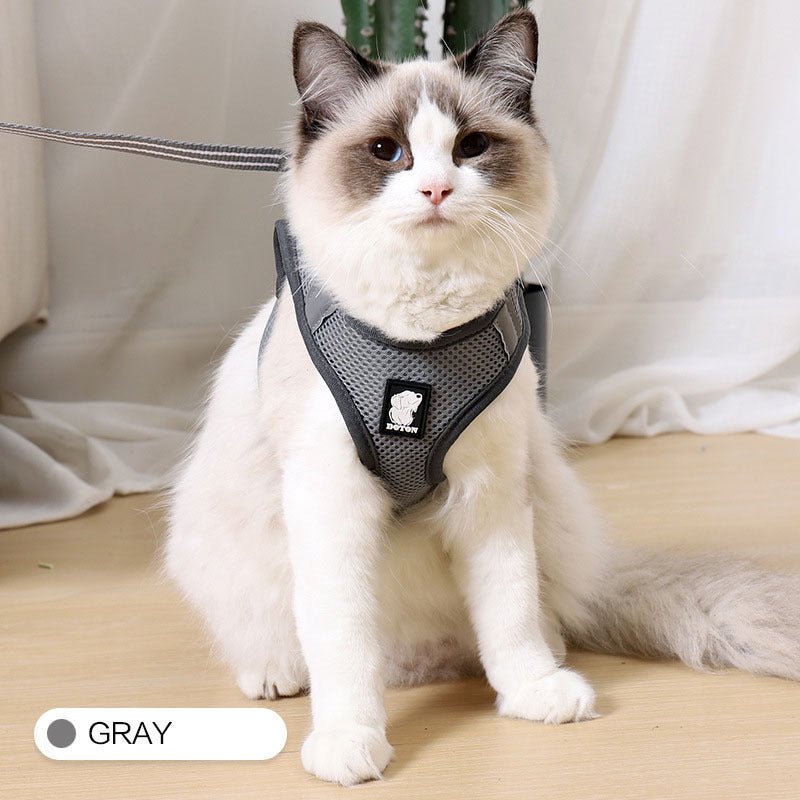 Cat Harness - Escape - Proof Vest for Safe Outdoor Adventures - Freddie & Wilson