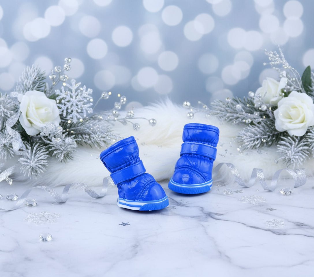 Winter Dog Boots - Warm PU Leather Waterproof Pet Shoes - Freddie & Wilson