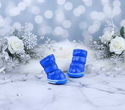 Winter Dog Boots - Warm PU Leather Waterproof Pet Shoes - Freddie & Wilson