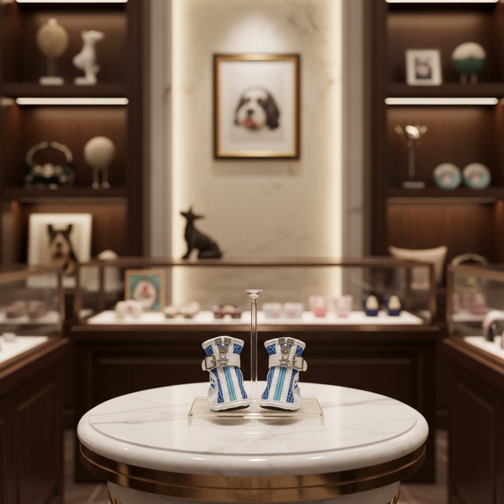 Dog Sneakers with Zipper - Easy - On Pet Shoes for Small Dogs - Freddie & Wilson