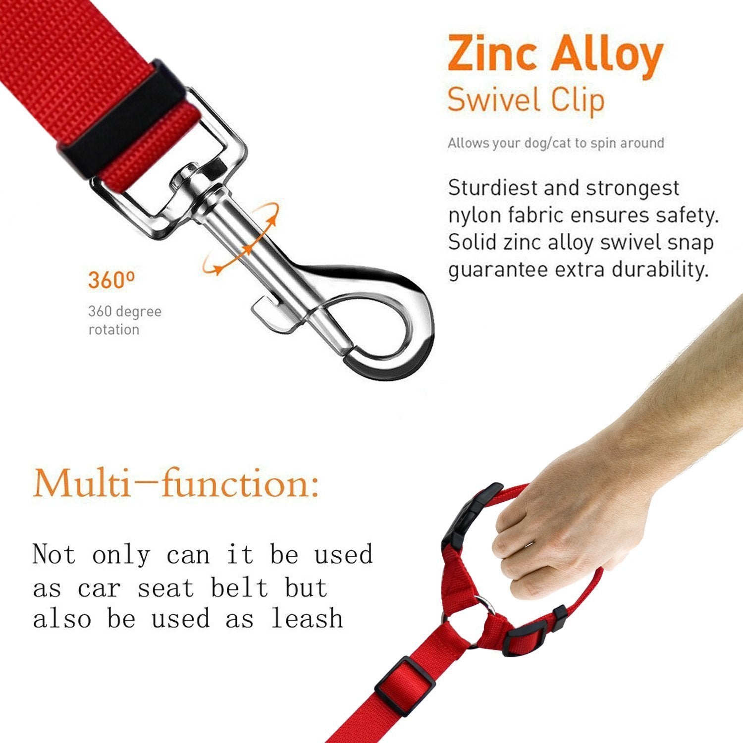 Pet Safety Leash - Secure Dog Lead for Daily Walks - Freddie & Wilson