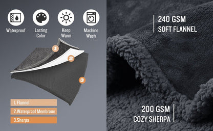 Lamb Wool Pet Blanket - Ultra - Soft Warm Throw for Dogs - Freddie & Wilson