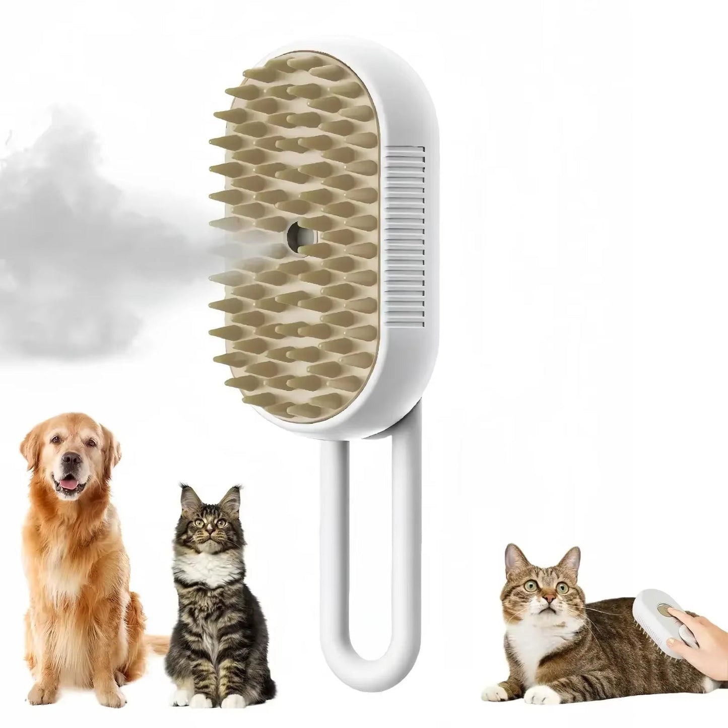 Pet Steam Grooming Comb - Hair Removal Brush for Dogs & Cats - Freddie & Wilson