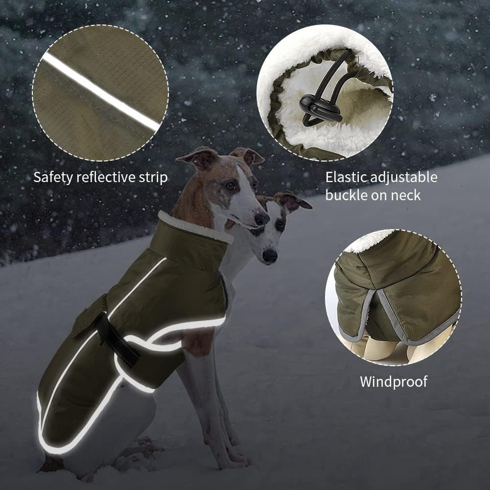 Waterproof Dog Winter Coat - Thick Warm Cotton Jacket for Cold Weather - Freddie & Wilson