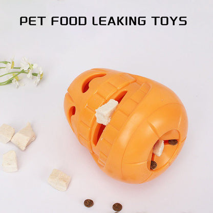 Halloween Pumpkin Dog Toy - Interactive Treat - Dispensing Puzzle Toy - Freddie & Wilson