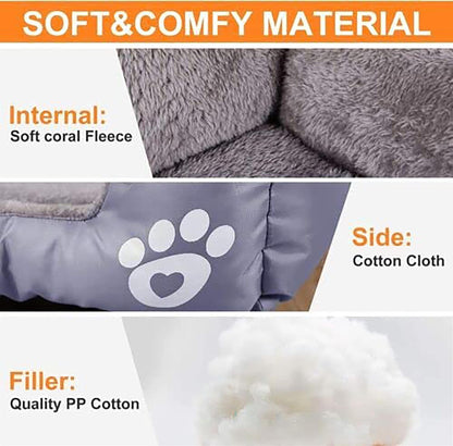 Extra Large Dog Bed Cat Pet Washable Cushion Puppy Mattress Soft Warm Calming - Freddie & Wilson