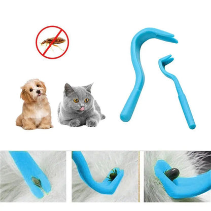 2PCS Pet Tick Removal Tool - Dual Teeth Twister for Cats & Dogs - Freddie & Wilson
