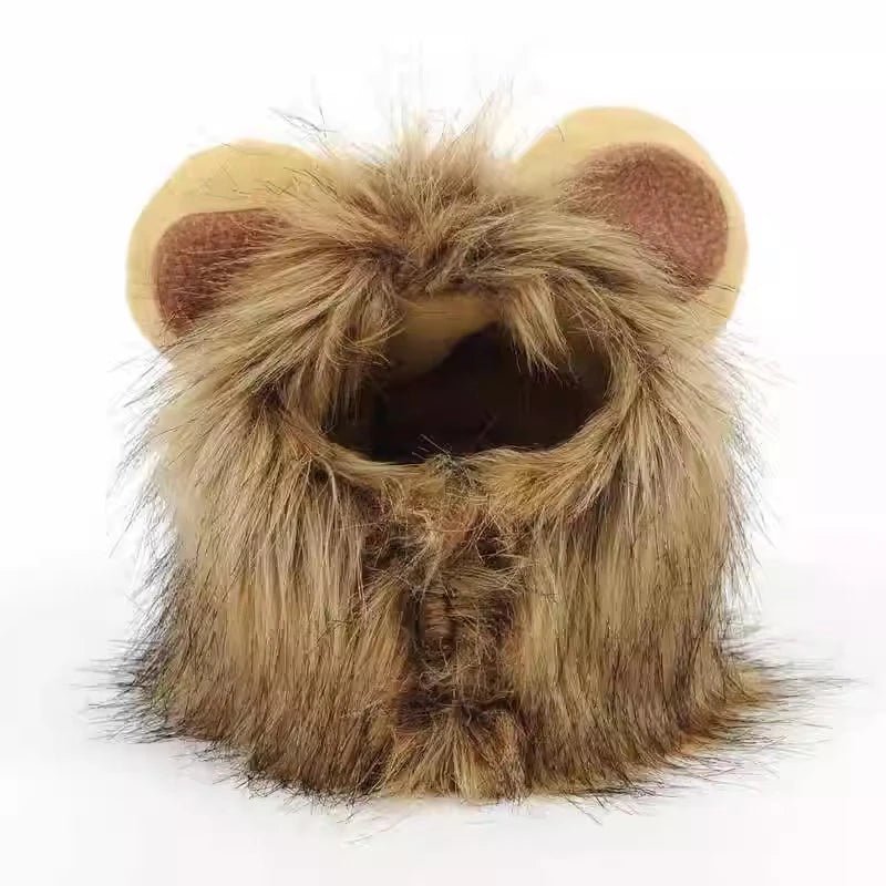 Cat Lion Mane Costume - Pet Hat for Halloween & Christmas - Freddie & Wilson
