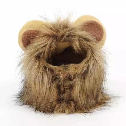 Cat Lion Mane Costume - Pet Hat for Halloween & Christmas - Freddie & Wilson