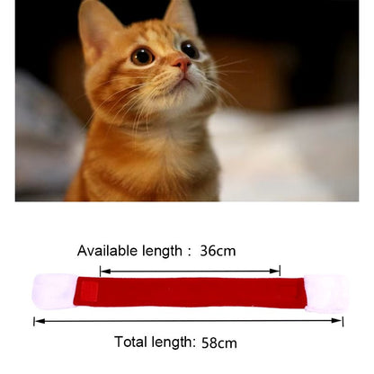 Pet Santa Hat & Scarf Christmas Set - Adjustable for Cats & Dogs - Freddie & Wilson
