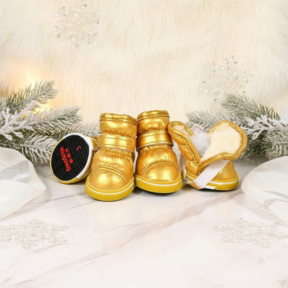 Winter Dog Boots - Warm PU Leather Waterproof Pet Shoes - Freddie & Wilson