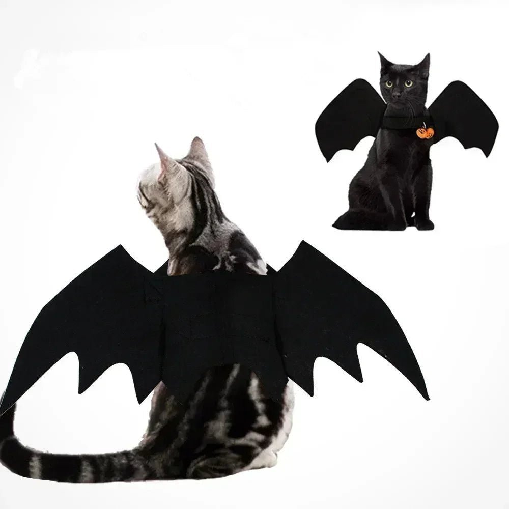 Fashion Cat Bat Wings Costume - Halloween Pet Cosplay Prop - Freddie & Wilson