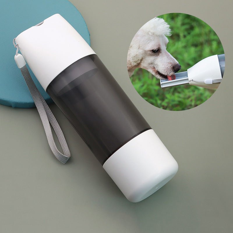 2 - in - 1 Dog Water & Food Bottle 350ml - Portable Travel Container - Freddie & Wilson