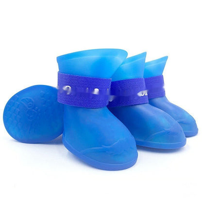 Waterproof Dog Rain Boots - Anti - Slip Soft Sole Pet Shoes - Freddie & Wilson