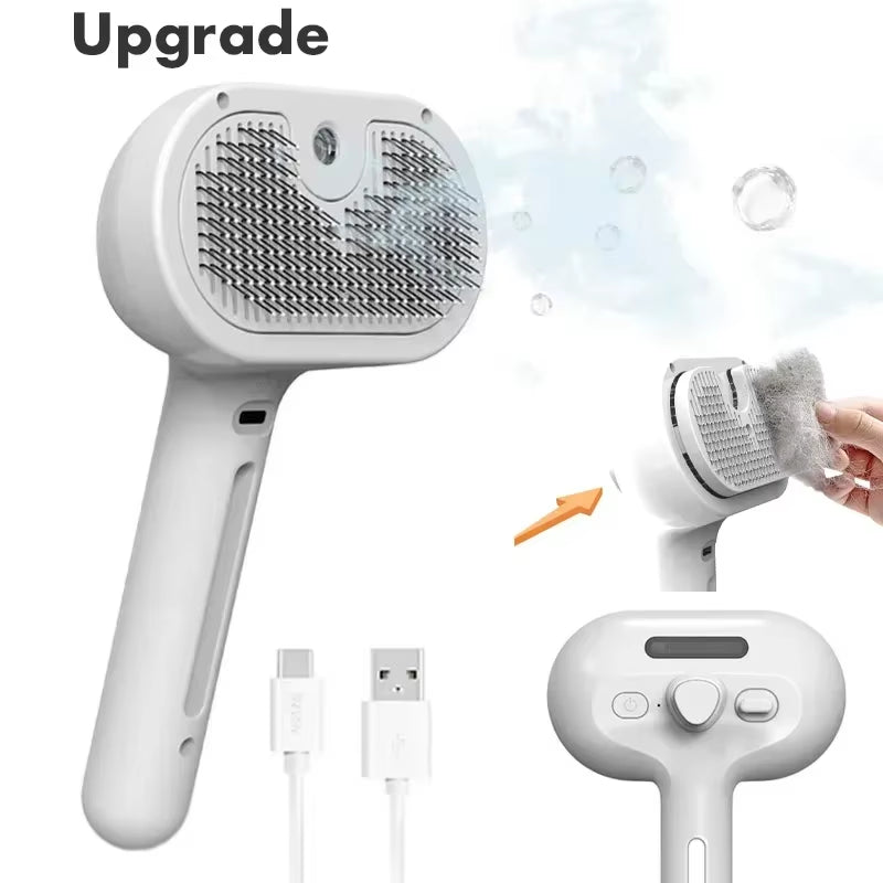 Pet Steam Grooming Comb - Hair Removal Brush for Dogs & Cats - Freddie & Wilson