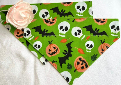 Halloween Dog Collar Accessories Bow & Bandana Handmade in UK. Multi Sizes - Freddie & Wilson