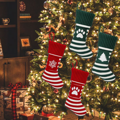 Pet Christmas Stockings - Festive Knitted Socks for Cats & Dogs - Freddie & Wilson