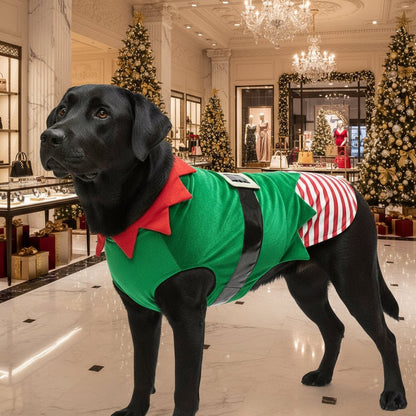 Pet Dog Christmas Costume with Santa! - Freddie & Wilson