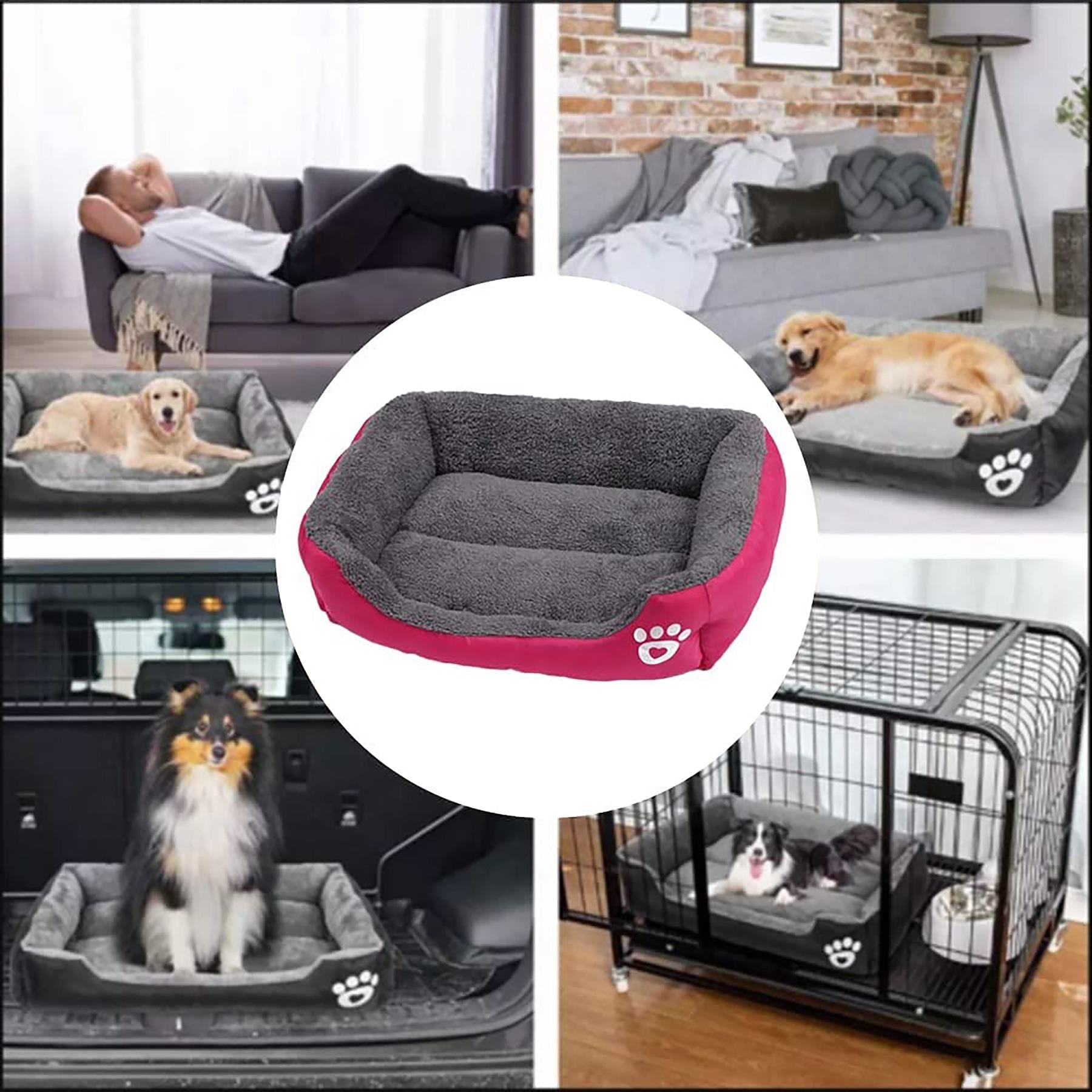 Extra Large Dog Bed Cat Pet Washable Cushion Puppy Mattress Soft Warm Calming - Freddie & Wilson
