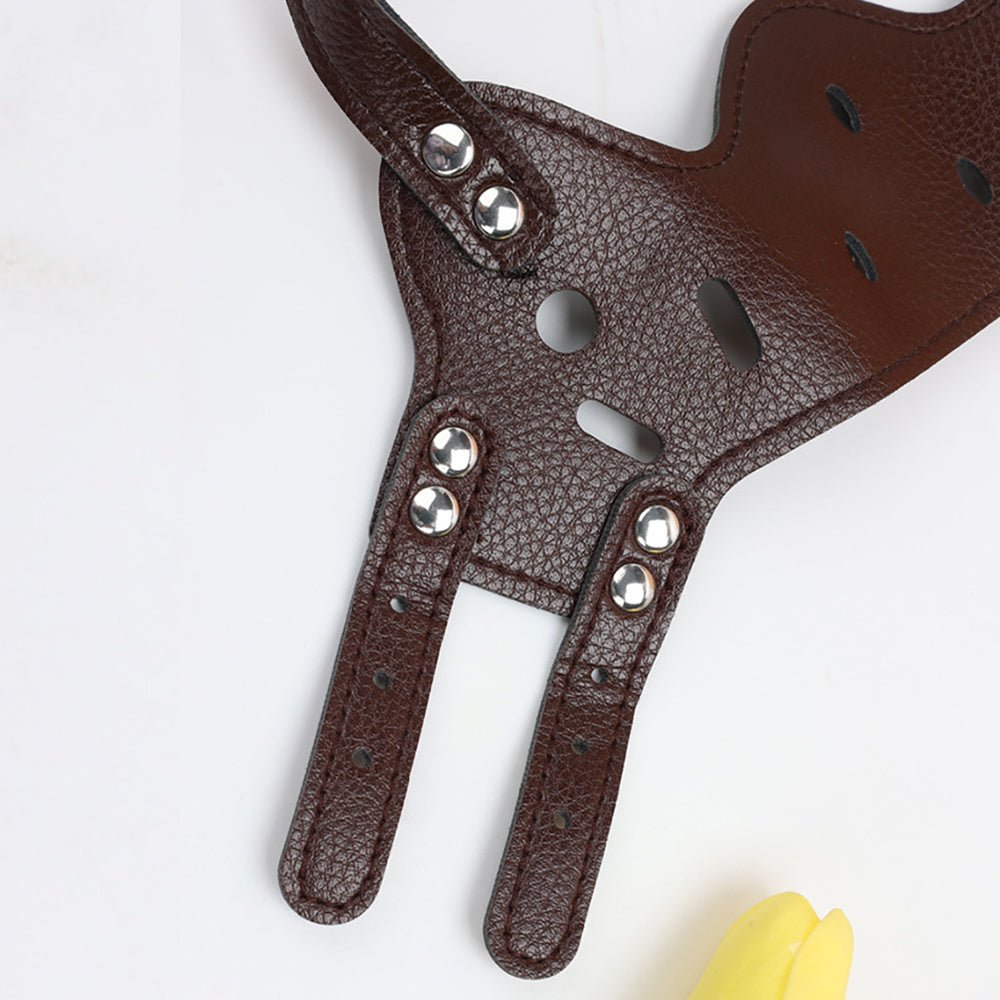 Leather Dog Muzzle - Breathable Anti - Barking Muzzle for All Sizes - Freddie & Wilson