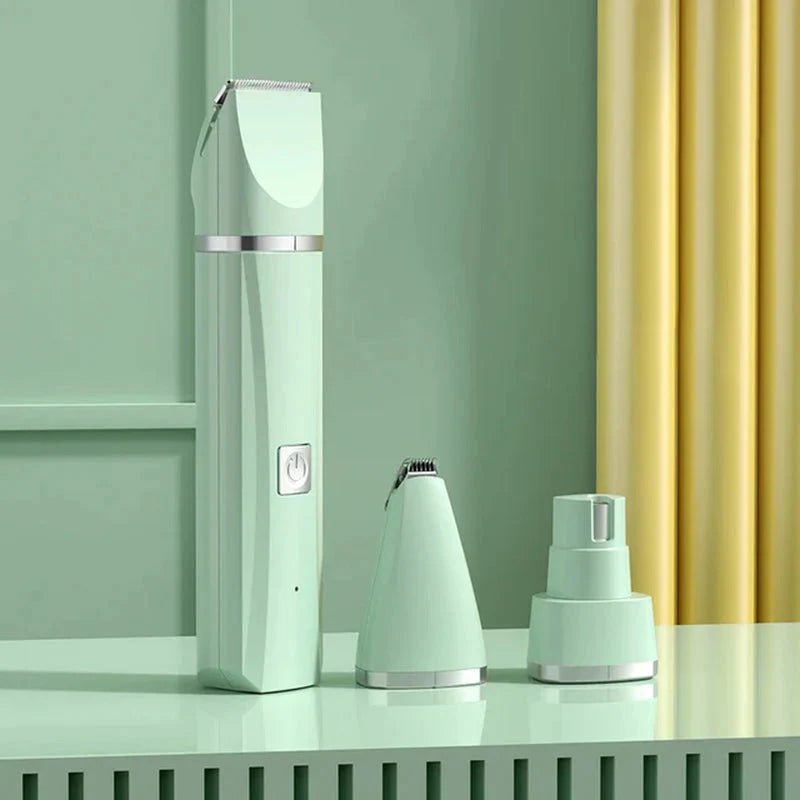 4 in 1 Electric Pet Grooming Kit - Hair Trimmer, Clippers, Nail Grinder for Cats & Dogs - Freddie & Wilson