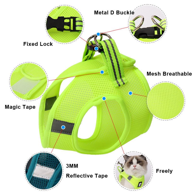 Cat Harness - Escape - Proof Vest for Safe Outdoor Adventures - Freddie & Wilson