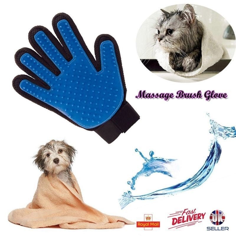 Pet Cat Dog Grooming Bath Magic Glove Hair Massage Mitt Fur Cleaning Comb Brush - Freddie & Wilson