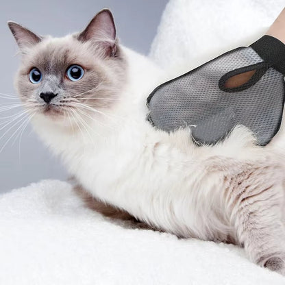Pet Grooming Glove - Hair Removal & Massage Brush for Cats & Dogs - Freddie & Wilson