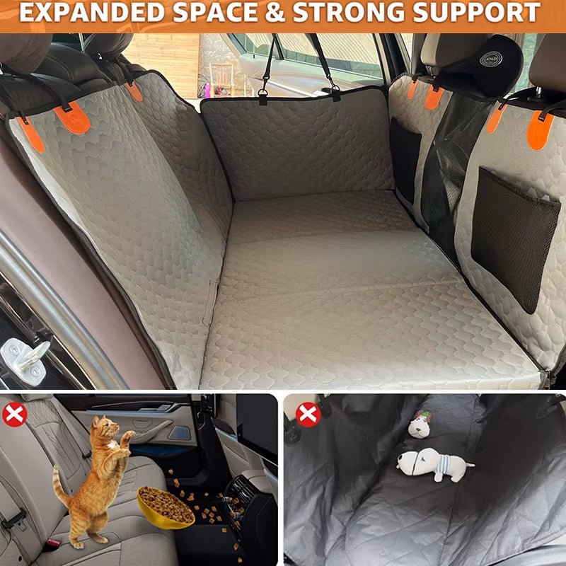 Seat Cover 2024 New Design Large Pet Back Seat Extender Car Backseat Protector Hammock Dog Car Seat Cover Hard Bottom for Travel - Freddie & Wilson