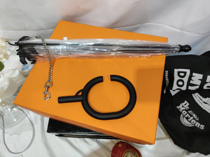 Transparent Pet Umbrella - Adjustable C - Type Rain Protection for Dogs & Cats - Freddie & Wilson