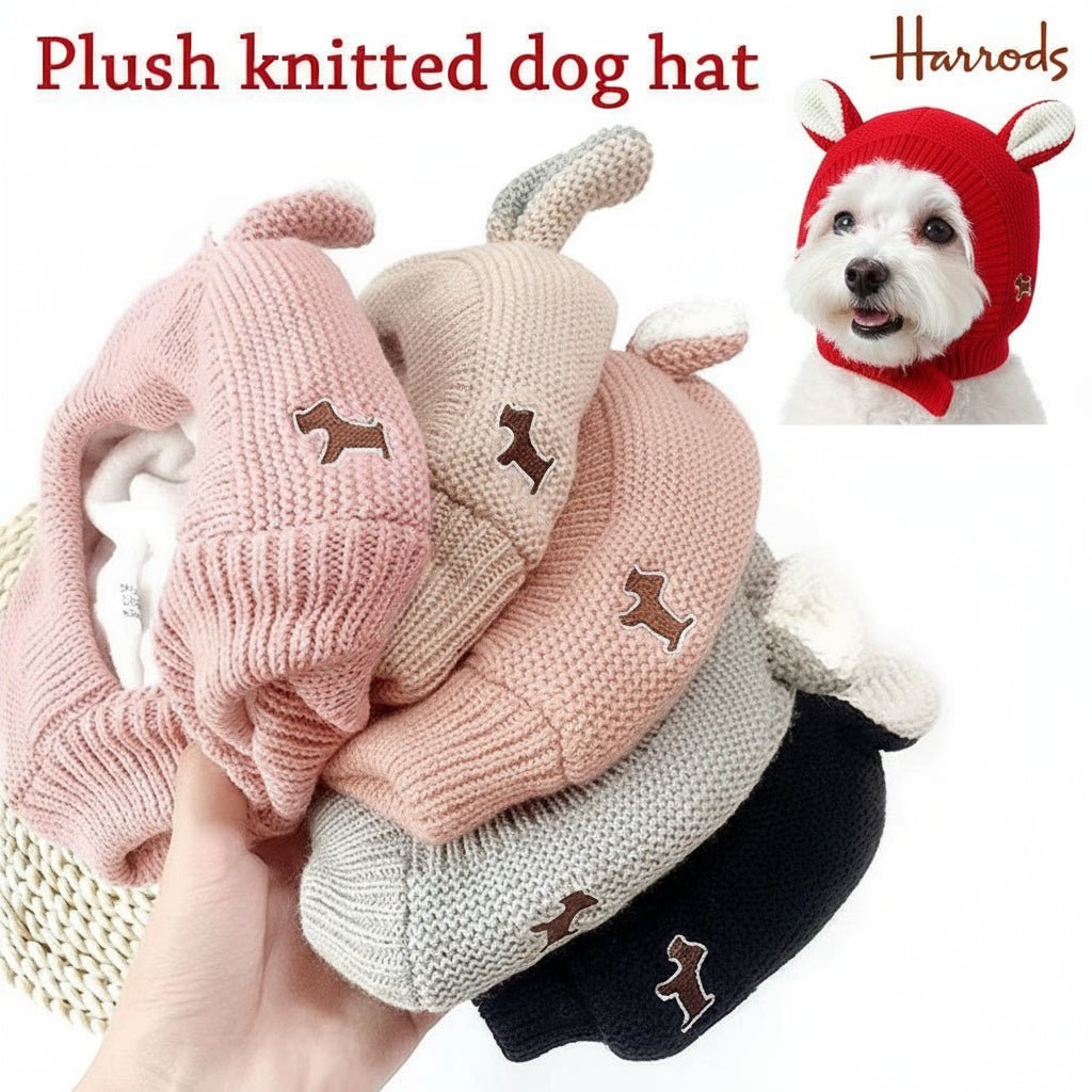 Premium Quiet Dog Ear Muffs for Noise Protection - Cozy Winter Earmuffs for Medium to Large Dogs - Freddie & Wilson