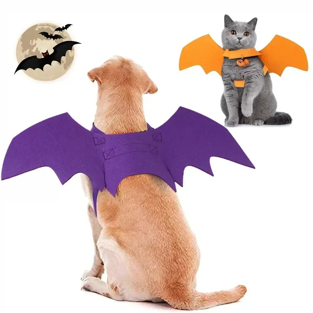 Fashion Cat Bat Wings Costume - Halloween Pet Cosplay Prop - Freddie & Wilson