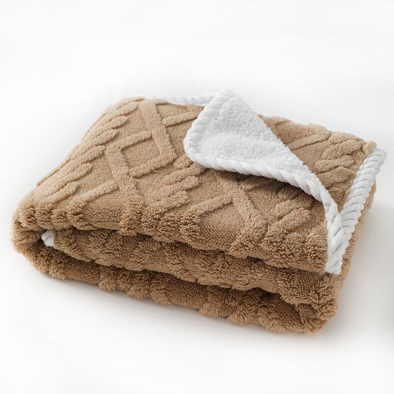Waterproof Pet Blanket - Thick Plush Fleece Throw for Dogs & Cats - Freddie & Wilson